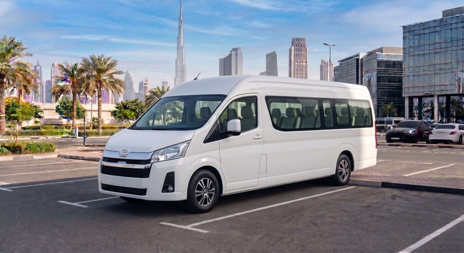 Bus Rental Dubai 15 Seater Hiace Van
